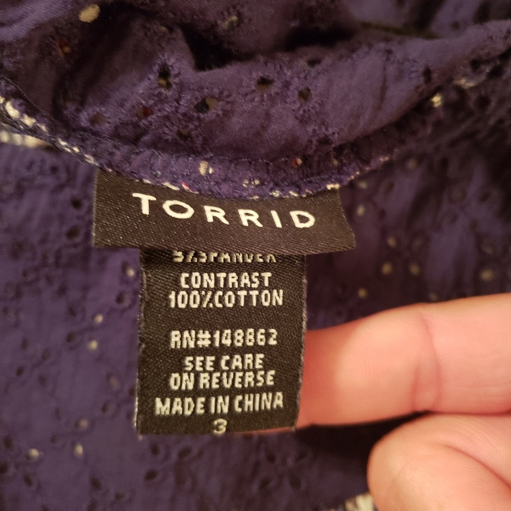 Torrid size 3 top